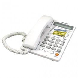 Телефон PANASONIC KX-TS2365 RUW, память на 30 номеров, ЖК-дисплей с часами, автодозвон, спикерфон, KX-T2365