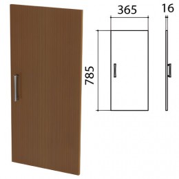 Дверь ЛДСП низкая Монолит, 365х16х785 мм, цвет орех гварнери, ДМ41.3
