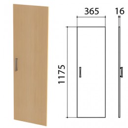 Дверь ЛДСП средняя Монолит, 365х16х1175 мм, цвет бук бавария, ДМ42.1