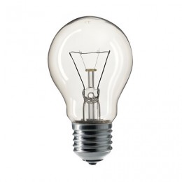 Лампа накаливания PHILIPS A55 CL E27, 60 Вт, грушевидная, прозрачная, колба d = 55 мм, цоколь E27, 354563