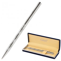 Ручка подарочная шариковая GALANT ASTRON SILVER, корпус серебр., детали хром, 0,7мм, синяя, 143527
