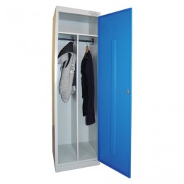 Шкаф металлический для одежды ШРЭК-21-530, 2 отделения, 1850х530х500 мм, разборный