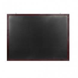 Доска для мела магнитная (90х120 см), черная, деревянная окрашенная рамка, Россия, BRAUBERG, 236893