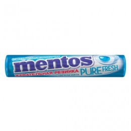 Жевательная резинка MENTOS Pure Fresh (Ментос) Ролл Свежая Мята, 15,5 г, 87545