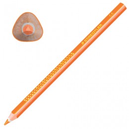 Карандаш цветной утолщенный STAEDTLER Noris club, 1 шт., трехгранный, грифель 4 мм, оранжевый, 1284-4