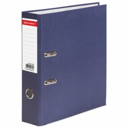 Папка-регистратор BRAUBERG ECO, 80 мм, синяя, 221396