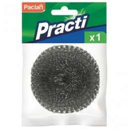 Губка (мочалка) для посуды металлическая, спиральная, 15 г, PACLAN Practi Spiro, 408220