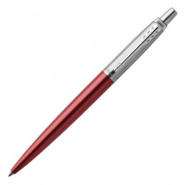 Ручка гелевая PARKER Jotter Kensington Red CT, корпус красный, детали из нержавеющей стали, черная, 2020648
