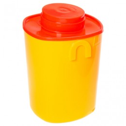 Контейнер для сбора отходов острого инструмента 1,5л КОМПЛЕКТ 30шт, желтый (класс Б),