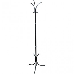 Вешалка-стойка SHT-CR330, 1,79 м, крестовина, 3 крючка, металл, черная, В1-58