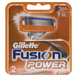 Сменные кассеты для бритья 2 шт., GILLETTE (Жиллет) Fusion Power, для мужчин