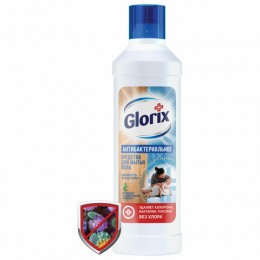 Средство для мытья пола 1 л, GLORIX (Глорикс) Свежесть Атлантики, дезинфицирующее