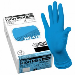 Перчатки латексные смотровые MANUAL HIGH RISK HR419 Австрия, 25 пар (50шт), размер ХL очень большой