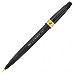 Ручка-кисть PENTEL (Япония) Brush Sign Pen Artist, линия письма 0,5-5 мм, желтая, SESF30C-G