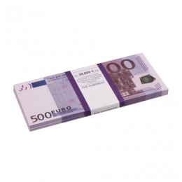 Деньги шуточные 500 евро, упаковка с европодвесом, AD0000064