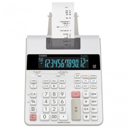 Калькулятор печатающий CASIO FR-2650RC (313х195 мм), 12 разрядов, питание от адаптера 250402, БЕЛЫЙ, FR-2650RC-W-EH