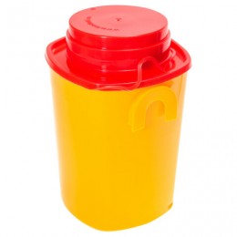 Контейнер для сбора отходов острого инструмента 0,5л КОМПЛЕКТ 80шт, желтый (класс Б)