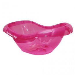 Ванночка детская Лотос, фиксатор для душевой лейки, пластиковая, 28х46х80 см, розовая, IDEA, М 2589