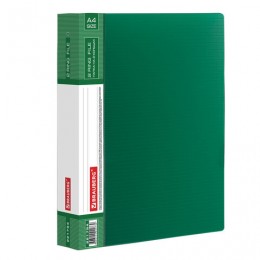 Папка на 2 кольцах BRAUBERG Contract, 35 мм, зеленая, до 270 листов, 0,9 мм, 221794