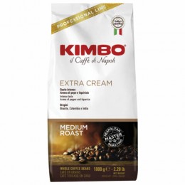 Кофе в зернах KIMBO Extra Cream (Кимбо Экстра Крим), натуральный, 1000 г, вакуумная упаковка