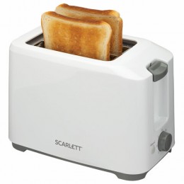Тостер SCARLETT SC-TM11019, 700Вт, 2 тоста, 7 режимов, пластик, белый