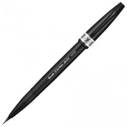 Ручка-кисть PENTEL (Япония) Brush Sign Pen Artist, линия письма 0,5-5 мм, серая, SESF30C-N