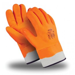 Перчатки морозостойкие MANIPULA НОРДИК КП, нитриловый облив, размер 11 (XXL), оранжевые, ТР-08/WG-785
