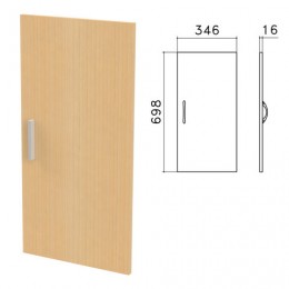 Дверь ЛДСП низкая Канц, 346х16х698 мм, цвет бук невский, ДК32.10